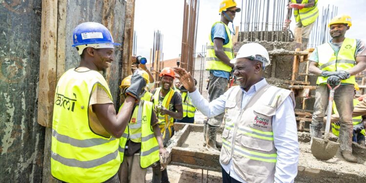 Ruto: Over 320,000 Youths Employed in Affordable Housing, Warns Against Political Incitement