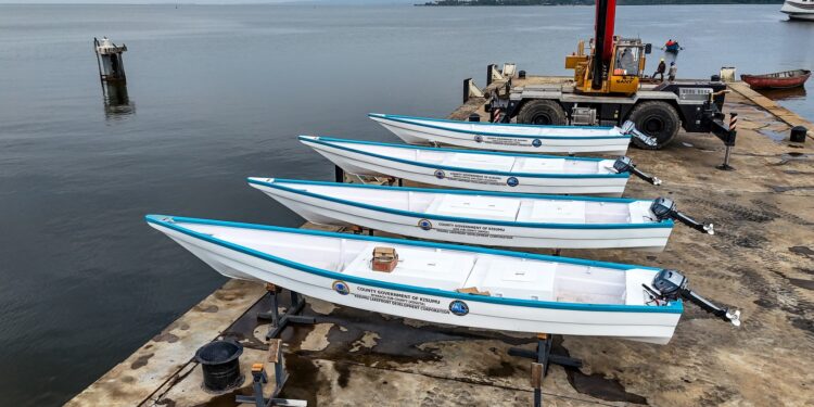 Kisumu Receives Six New Boats to Modernize Fishing and Strengthen Blue Economy
